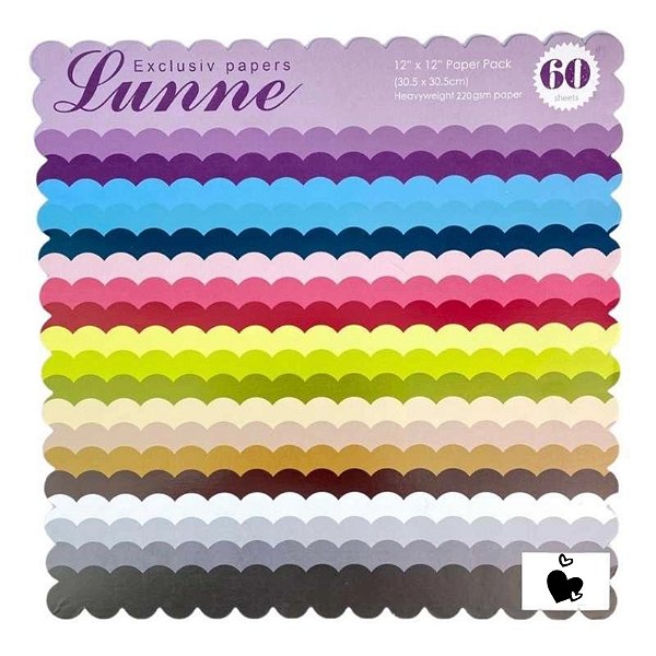 Kit Papel Para Scrapbook 60 Folhas 20 Cores Sortidas