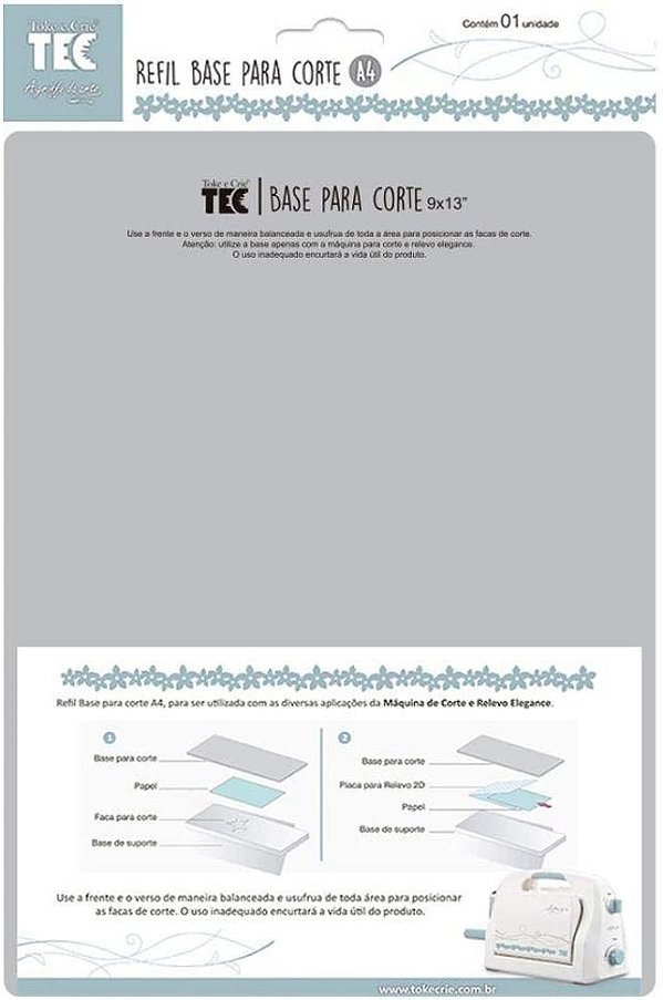 Refil Base para Corte A4 Toke e Crie Máquina Elegance 21522