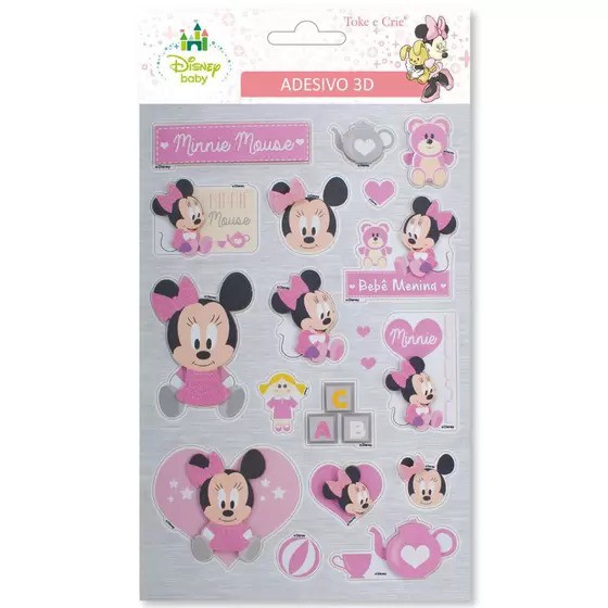 Adesivo 3D Baby Minnie 19580
