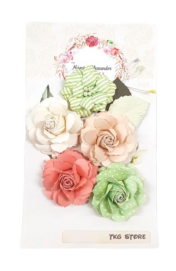 Flores de Papel Artesanal e Perfumadas Márcia Alexandre Salada de Frutas 0754