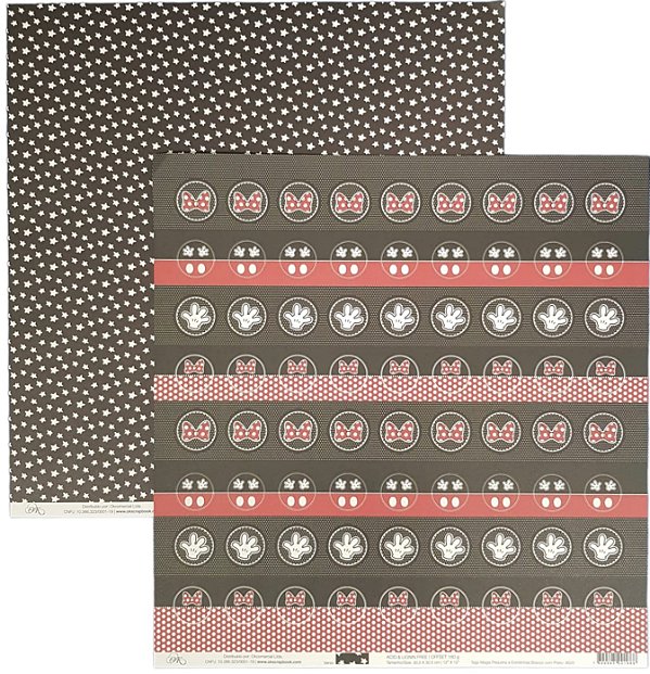 Folha Scrapbook Tags Magia e Estrelinha 8503 OK Scrapbook