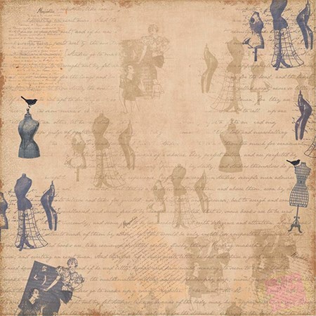 Papel Scrapbook Moda Escritas 14961 Toke e Crie