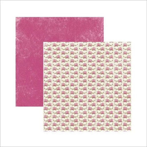 Papel Scrapbook Princesas Encantada Carruagens 15595 Toke e Crie