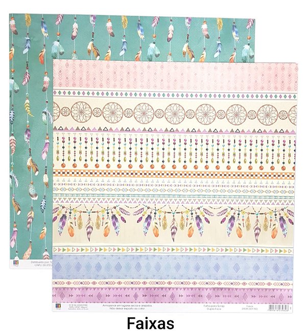 Folha Scrapbook Filtro dos Sonhos - Faixas 20538 Toke e Crie