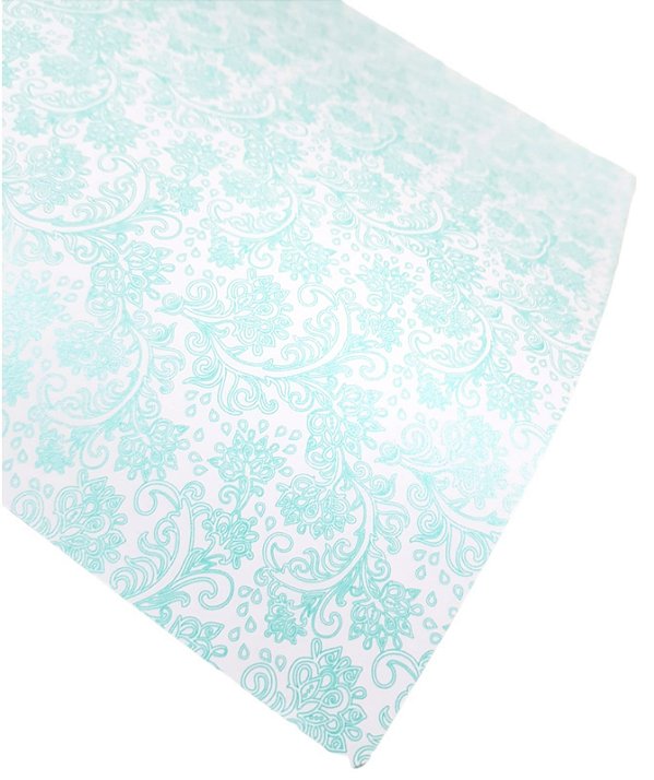 Folha Scrapbook Metalizada Arabesco 03 Tifany PDAR03 Metallik