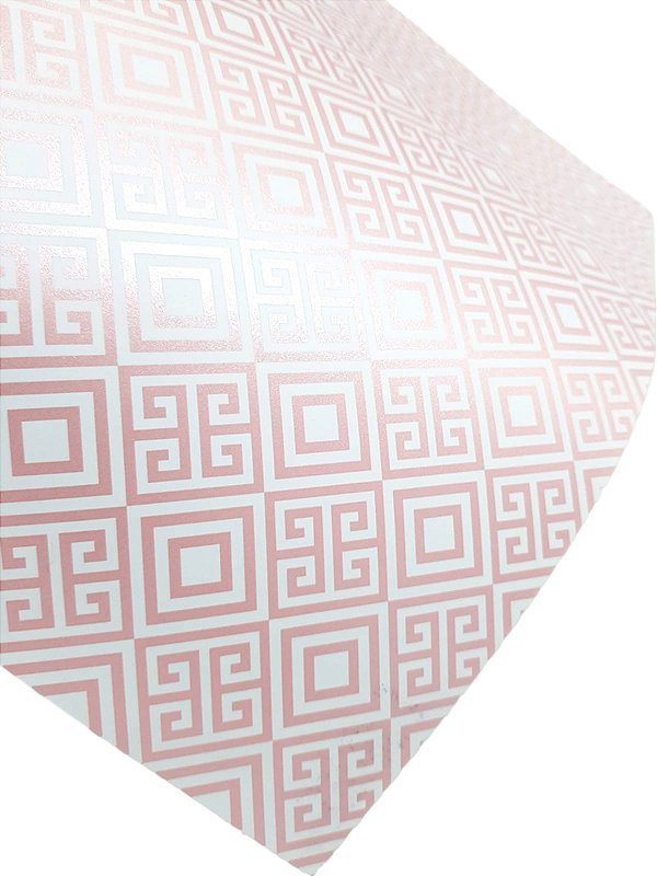 Folha Scrapbook Metalizada GEO 1 rosa PDG1  Metallik
