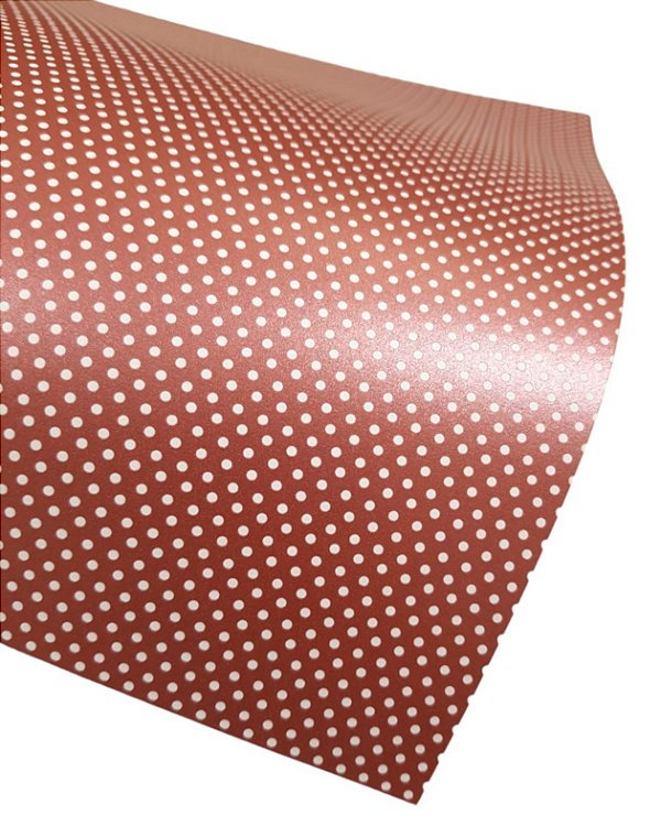 Folha Scrapbook Metalizada Bolinha Rosa Quartz PDBOB Metallik
