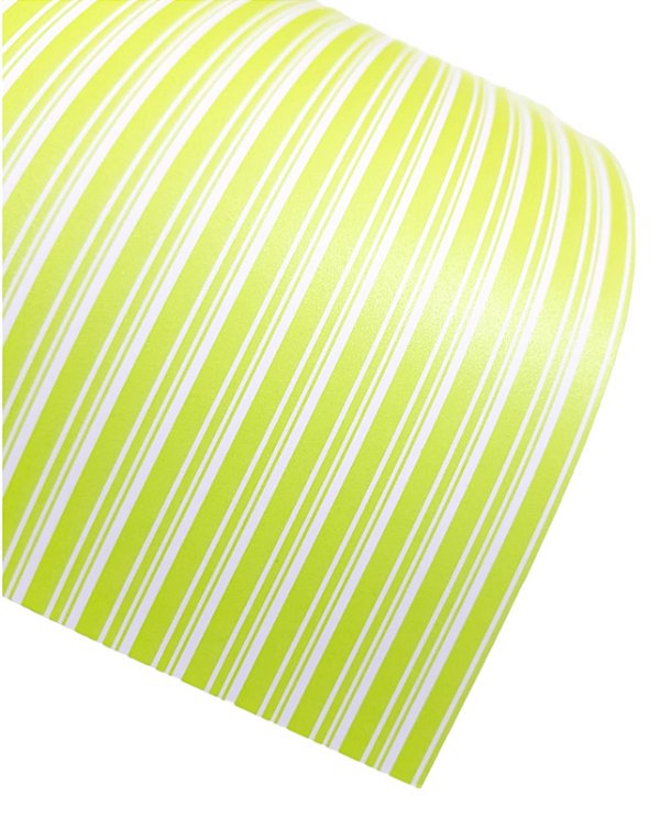 Folha Scrapbook Metalizada Listra Lima PDLB Metallik