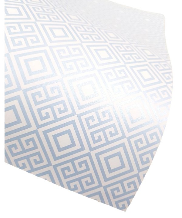 Folha Scrapbook Metalizada GEO 1 Azul PDG1 Metallik