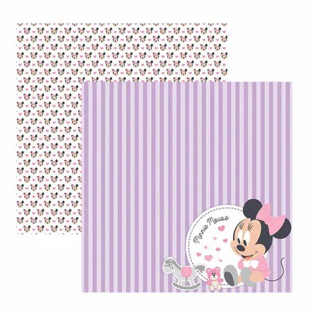 Folha Scrapbook Dupla Face Disney Toke e Crie Baby Minnie 2 Paisagem - 19321