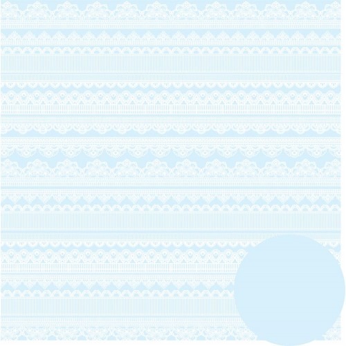 Papel Scrapbook Floral Chic Rendas 0181100 Oficina do Papel