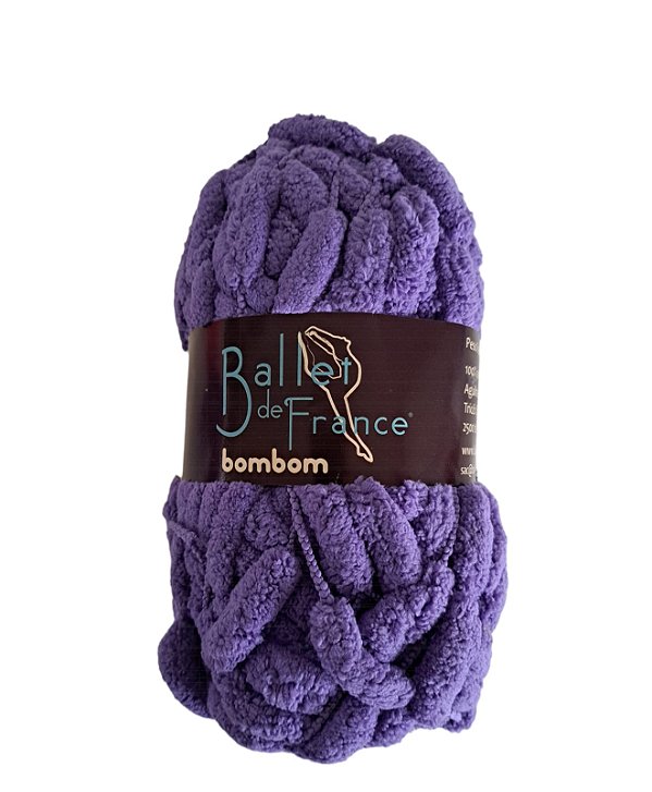 Novelo de Lã - Fio Bombom Ballet de France Roxo 0081
