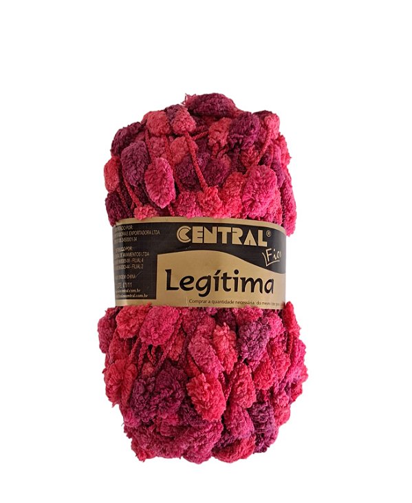 Novelo de Lã - Legítima Central Fios Mescla Cereja 100160-156