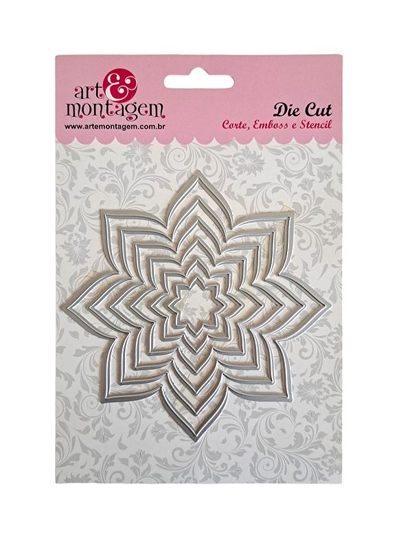 Faca para Corte ART E MONTAGEM - Flor 8 Pétalas FAC066