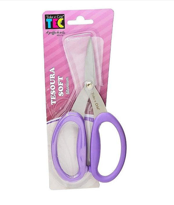 Tesoura Soft Titânio Toke e Crie 11858