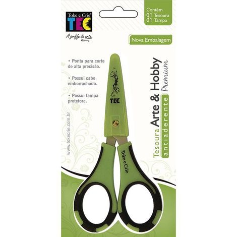 Tesoura Arte & Hobby Antiaderente Premium Toke e Crie 9741