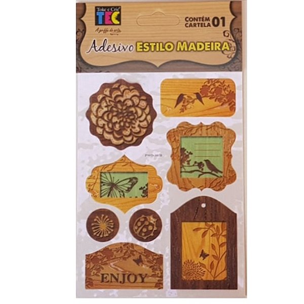 Adesivo Estilo Madeira Natureza 17148A Toke e Crie