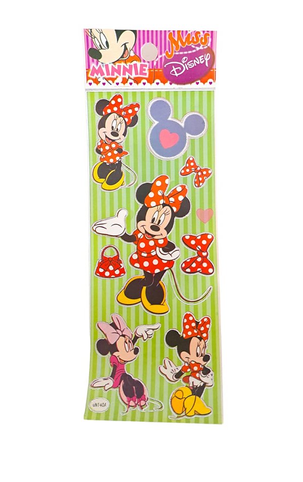 Adesivo Disney Minnie UN140A Verde