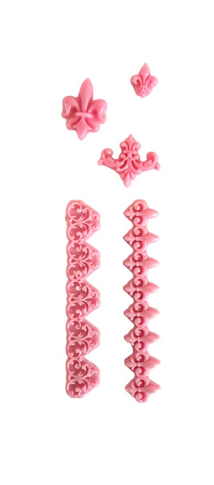 Aplique Resina Enfeite Borda I Rosa E&C Company