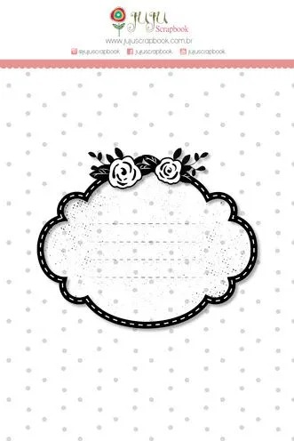 Carimbo Juju Scrapbook Tag - Abraço de Urso