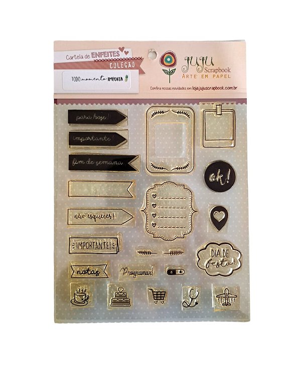 Carimbo de Silicone Juju Scrapbook Todo Momento Importa 22025