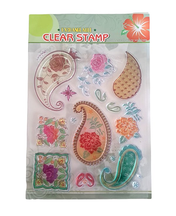 Carimbo de Silicone Arabescos cs4807