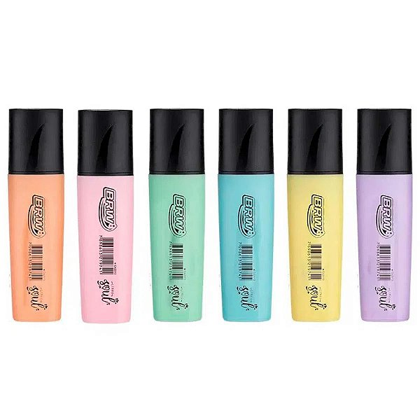 Caneta Marca Texto Pastel Avulso Soul BRW CA2013