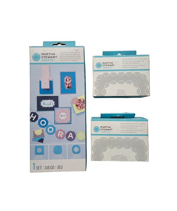 Conjunto Furadores Martha Stewart Base com Furador + 2 Furadores - AVARIADO