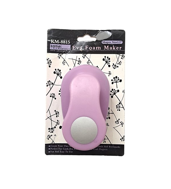 Furador Gigante Kamei Circulo 1,5" Papel e EVA - OUTLET AVARIADO