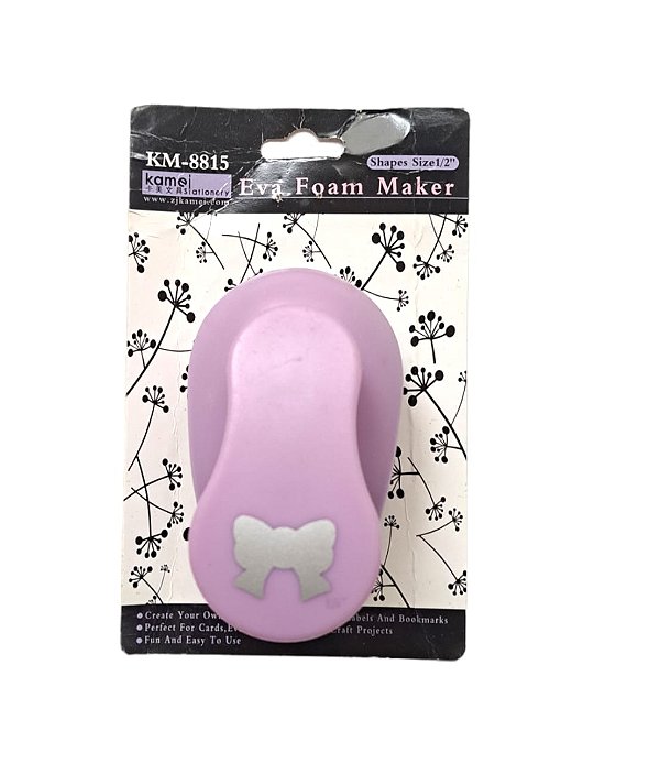 Furador Gigante Kamei Laço 1,5" Papel e EVA - OUTLET AVARIADO