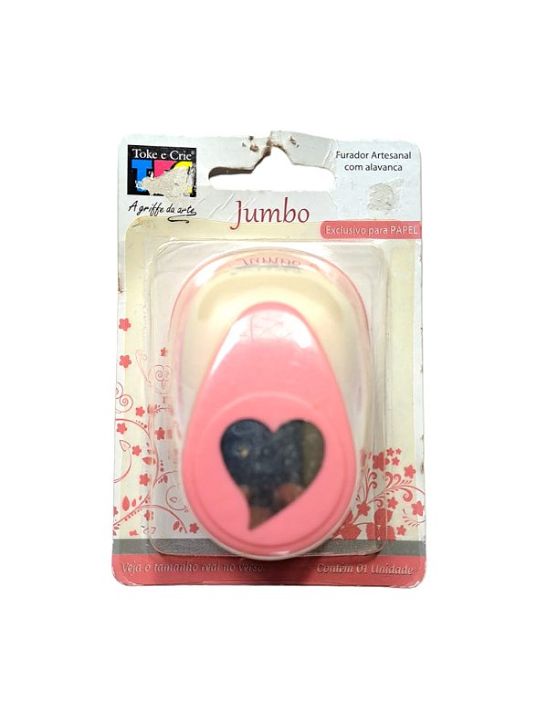 Furador Jumbo Toke e Crie Só Papel Coração Delicado  15212 - OUTLET Avariado