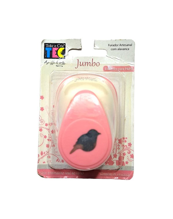 Furador Jumbo Toke e Crie Só Papel Passarinho 20316 - OUTLET Avariado