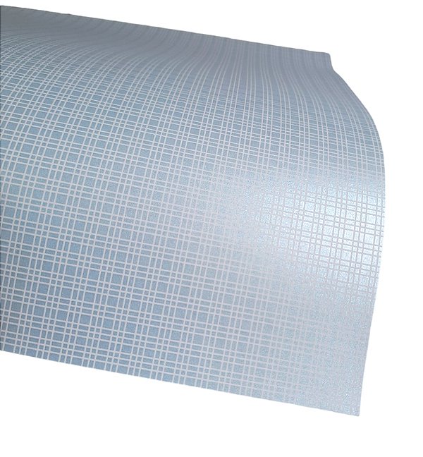 Folha Scrapbook Metalizada Xadrez Azul PDXB Metallik