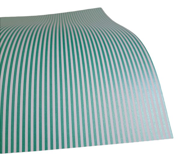 Folha Scrapbook Metalizada Listra Fina Tifany PDLB Metallik