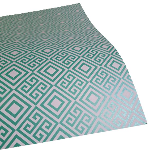Folha Scrapbook Metalizada Geo 01 Tifany PDG1 Metallik