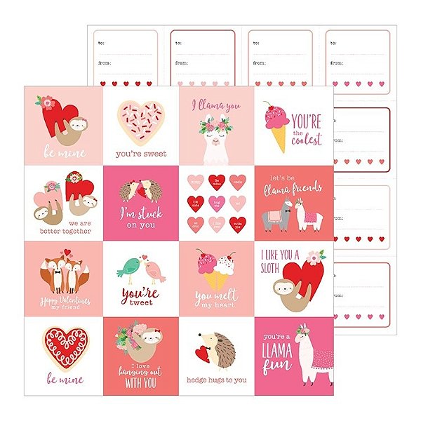 Folha Scrapbook Pebles Loves Me - Be Mine 733961 Toke e Crie 21663