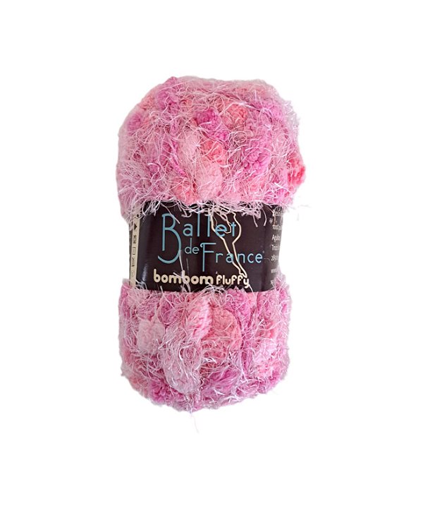 Novelo de Lã - Fio Bombom Fluffy Ballet de France Rosa 0858