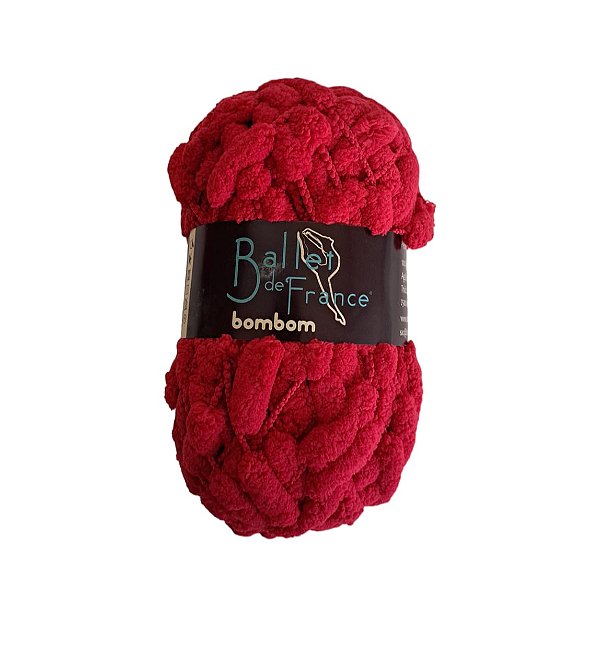 Novelo de Lã - Fio Bombom Ballet de France 2979 Vermelho