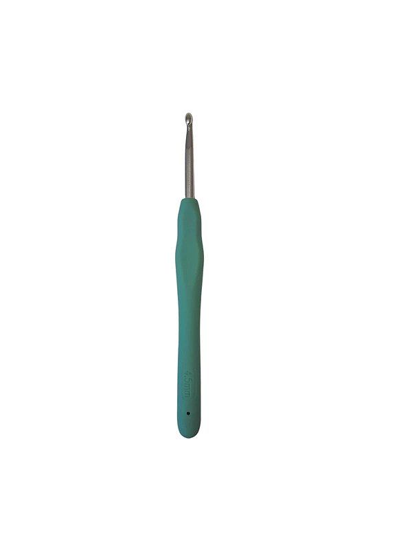 Agulha Croche Soft 4.5mm Verde Água 0108