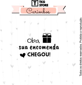 Carimbo Frase Oba sua Encomenda Chegou 2011