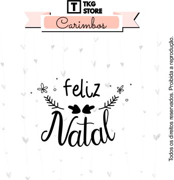 Carimbo Feliz Natal Ramo 2012