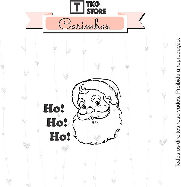 Carimbo Natal Mágico Papai Noel Hohoho 2044