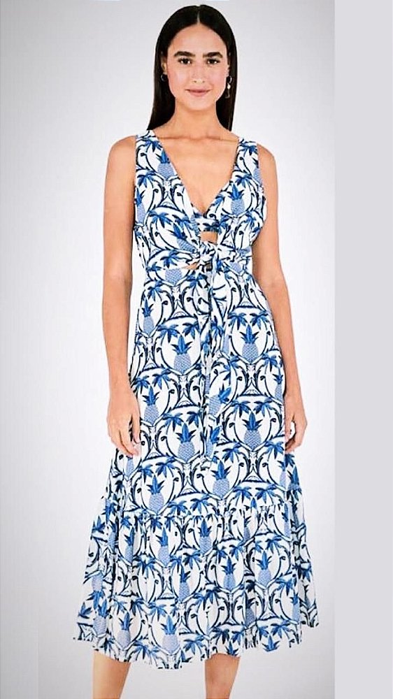 vestido farm abacaxi