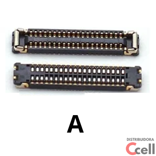 Conector FPC da Placa Carga/LCD Samsung A14 5G 40 Pinos