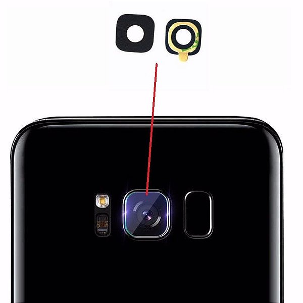 Lente De Vidro Da Camera Traseira Samsung Galaxy S8 S8+ ORIGINAL -  DISTRIBUIDORACCELL - Componentes e Peças para Celular e Tablet