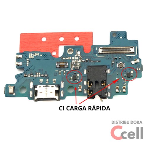 Placa Conector Carga, Microfone e P2 Samsung A30S A307 Com  c.i Carga rápida