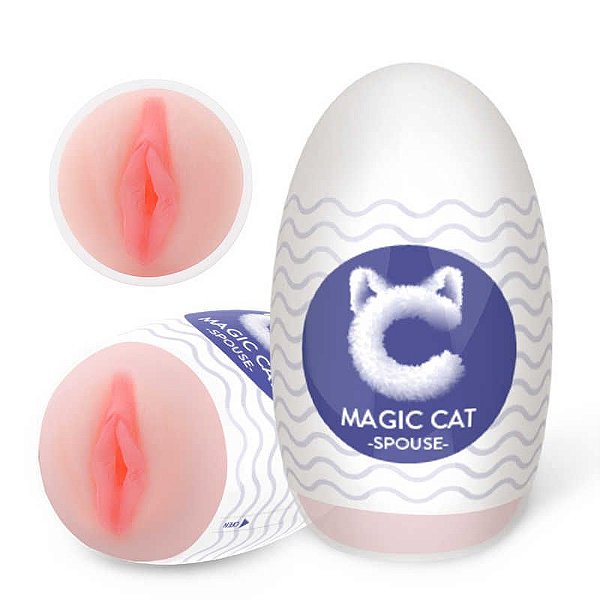 MASTURBADOR EGG EM CYBERSKIN FORMATO VAGINA SPOUSE MAGIC CAT