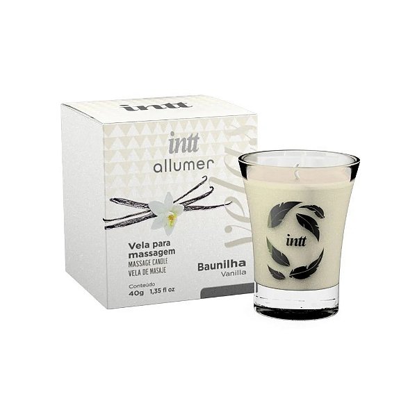 VELA PARA MASSAGEM HIDRATANTE ALLUMER BAUNILHA 40G INTT