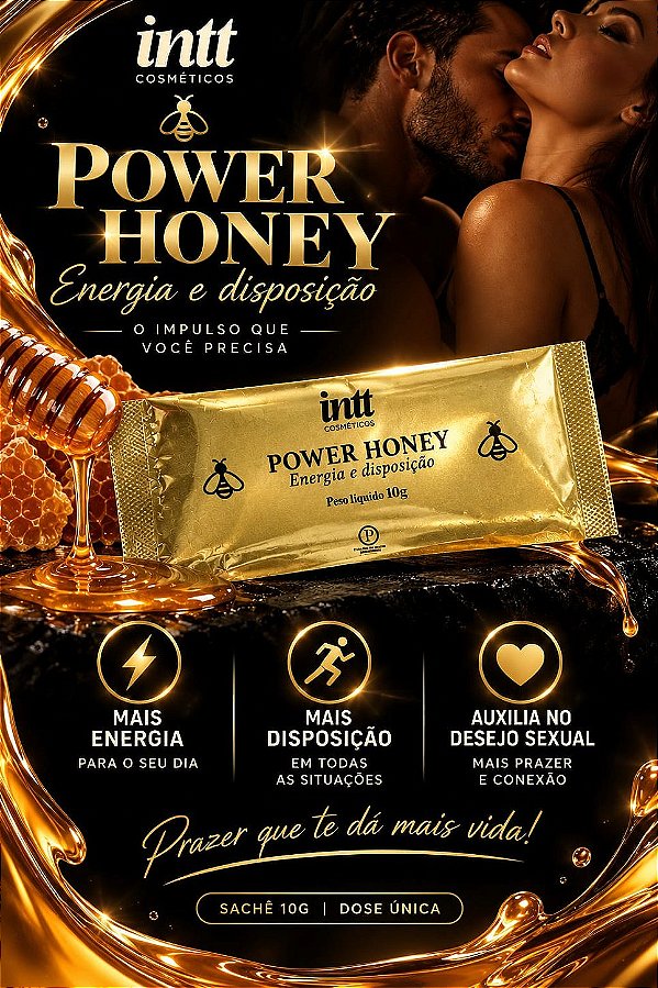 POWER HONEY MELZINHO ESTIMULANTE SEXUAL 1 SACHÊ INTT