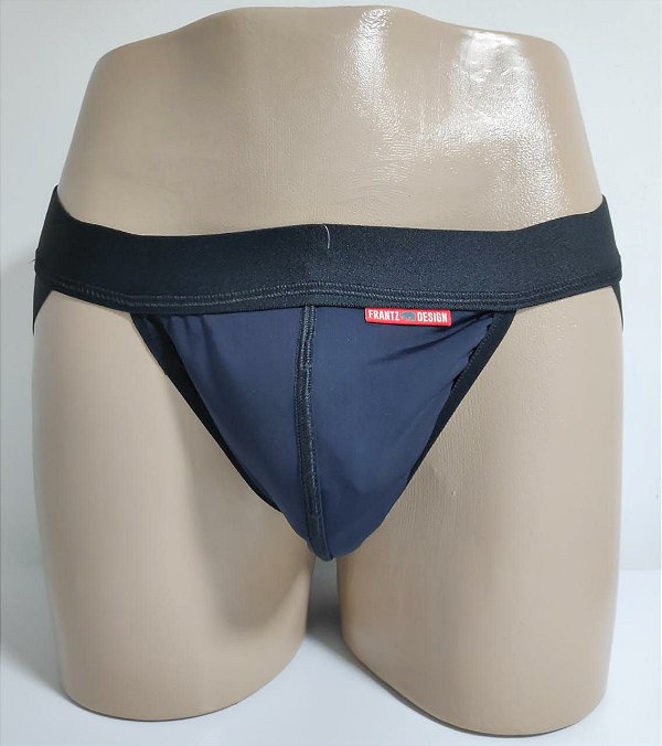 CUECA JOCK STRAPY PRETA FRANTZ DESIGN